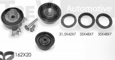 TREVI AUTOMOTIVE kd1168s1 -  Комплект ремня ГРМ